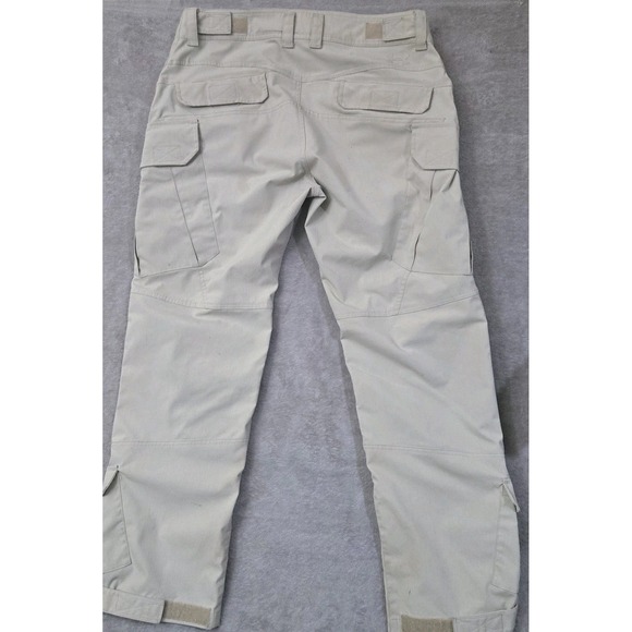 Under Armour Pants Mens 36x32 Khaki Storm Cargo Ripstop Water Resistant Thrashed - Picture 2 of 16